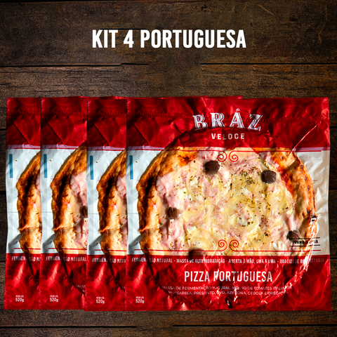 Kit 4 Pizzas Bráz Veloce Portuguesa