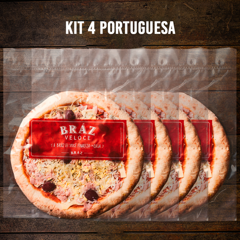 Kit 4 Pizzas Bráz Veloce Portuguesa